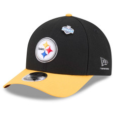 Бейсболка Pittsburgh Steelers New Era Black/Gold 2026 NFL Draft 9FORTY M-Crown