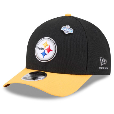 Бейсболка Pittsburgh Steelers New Era Black/Gold 2026 NFL Draft 9FORTY M-Crown