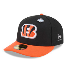 Бейсболка Cincinnati Bengals New Era Black/Orange 2026 NFL Draft Pre-Curved 59FIFTY