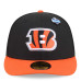 Бейсболка Cincinnati Bengals New Era Black/Orange 2026 NFL Draft Pre-Curved 59FIFTY