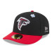 Бейсболка Atlanta Falcons New Era Black/Red 2026 NFL Draft Pre-Curved 59FIFTY