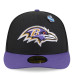 Бейсболка Baltimore Ravens New Era Black/Purple 2026 NFL Draft Pre-Curved 59FIFTY
