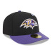 Бейсболка Baltimore Ravens New Era Black/Purple 2026 NFL Draft Pre-Curved 59FIFTY