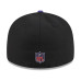 Бейсболка Baltimore Ravens New Era Black/Purple 2026 NFL Draft Pre-Curved 59FIFTY