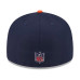 Бейсболка Chicago Bears New Era Navy/Orange 2026 NFL Draft Pre-Curved 59FIFTY