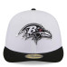 Бейсболка Baltimore Ravens New Era White/Black 2026 NFL Draft Pre-Curved 59FIFTY