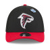 Бейсболка Atlanta Falcons New Era Black/Red 2026 NFL Draft 39THIRTY M-Crown