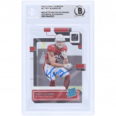 Trey McBride Arizona Cardinals Autographed 2022 Panini Clearly Donruss #87 Beckett Fanatics Witnessed Authenticated Rookie Card