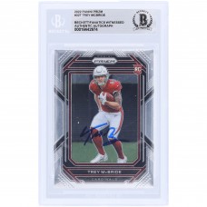 Trey McBride Arizona Cardinals Autographed 2022 Panini Prizm #327 Beckett Fanatics Witnessed Authenticated Rookie Card
