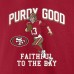 San Francisco 49ers Brock Purdy Scarlet Player Illustrative Pack T-Shirt
