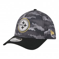 Бейсболка Pittsburgh Steelers New Era Black Camo A-Frame 39THIRTY