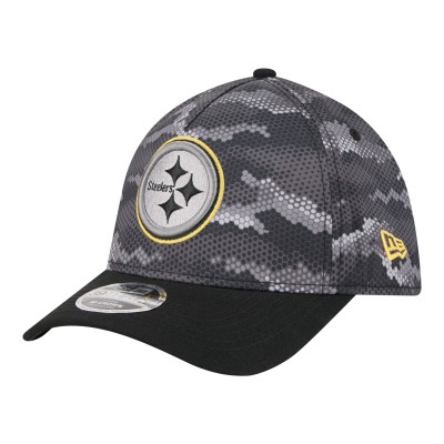 Бейсболка Pittsburgh Steelers New Era Black Camo A-Frame 39THIRTY