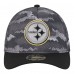 Бейсболка Pittsburgh Steelers New Era Black Camo A-Frame 39THIRTY