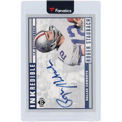 Roger Staubach Dallas Cowboys Autographed 1999 Upper Deck Inkredible #RG Card