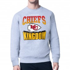 Kansas City Chiefs Starter Gray Comic Style Sweatshirt