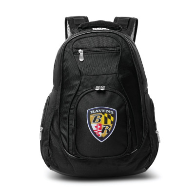 Baltimore Ravens MOJO 19 Secondary Logo Premium Laptop Backpack