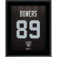 Brock Bowers Las Vegas Raiders Autographed Fanatics Authentic 10.5 x 13 Jersey Number Sublimated Player Plaque