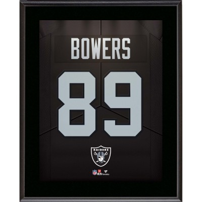 Brock Bowers Las Vegas Raiders Autographed Fanatics Authentic 10.5 x 13 Jersey Number Sublimated Player Plaque