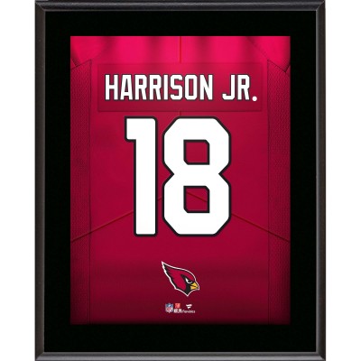 Marvin Harrison Jr. Arizona Cardinals Autographed Fanatics Authentic 10.5 x 13 Jersey Number Sublimated Player Plaque