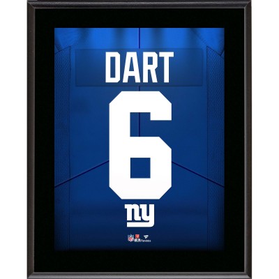 Jaxson Dart New York Giants Fanatics Authentic 10.5 x 13 Jersey Number Sublimated Player Plaque
