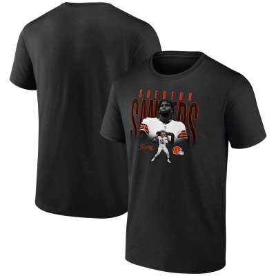 Футболка Cleveland Browns Shedeur Sanders Black Humble Shadow Player Graphic