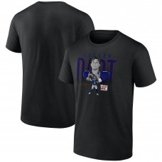 New York Giants Jaxson Dart Black Humble Shadow Player Graphic T-Shirt