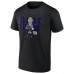 New York Giants Jaxson Dart Black Humble Shadow Player Graphic T-Shirt