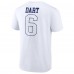 New York Giants Jaxson Dart White Tonal Name & Number T-Shirt