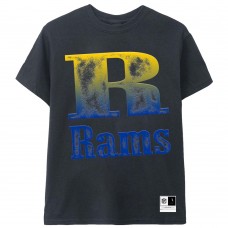 Unisex Los Angeles Rams Aleali May x No Caller ID Black Stacked T-Shirt