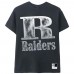 Unisex Las Vegas Raiders Aleali May x No Caller ID Black Stacked T-Shirt