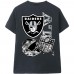 Unisex Las Vegas Raiders Aleali May x No Caller ID Black Stacked T-Shirt