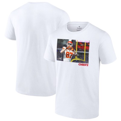 Kansas City Chiefs Travis Kelce White Heart T-Shirt