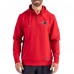 New England Patriots Cutter & Buck Red Roam Eco Half-Zip Recycled Pullover Hoodie