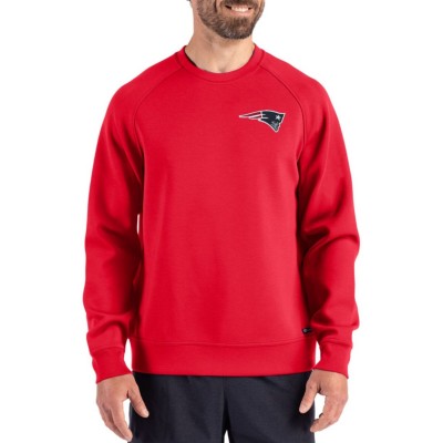New England Patriots Cutter & Buck Red Roam Recycled Pullover
