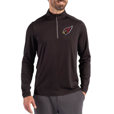 Пуловер Arizona Cardinals Cutter & Buck Black Coastline Epic Comfort Recycled