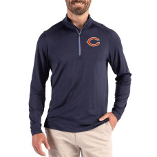 Пуловер Chicago Bears Cutter & Buck Navy Coastline Epic Comfort Recycled