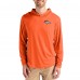 Denver Broncos Cutter & Buck Orange Coastline Epic Comfort Recycled Long Sleeve Hoodie T-Shirt Denver Broncos Cutter & Buck Orange Coastline Epic Comfort Recycled Long Sleeve Hoodie T-Shirt