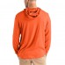 Denver Broncos Cutter & Buck Orange Coastline Epic Comfort Recycled Long Sleeve Hoodie T-Shirt
