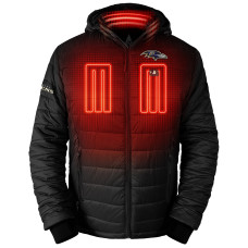 Толстовка Baltimore Ravens ActionHeat Black 5V Battery Heated Full-Zip Puffer Jacket Толстовка Baltimore Ravens ActionHeat Black 5V Battery Heated Full-Zip Puffer Jacket