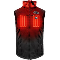 Жилетка Baltimore Ravens ActionHeat Black 5V Battery Heated Full-Zip Softshell