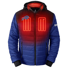 Куртка Buffalo Bills ActionHeat Black/Royal 5V Battery Heated Colorblock Full-Zip Puffer Куртка Buffalo Bills ActionHeat Black/Royal 5V Battery Heated Colorblock Full-Zip Puffer