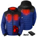 Куртка Buffalo Bills ActionHeat Black/Royal 5V Battery Heated Colorblock Full-Zip Puffer
