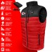 Kansas City Chiefs ActionHeat Black/Red 5V Battery Heated Colorblock Full-Zip Puffer Vest