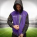 Minnesota Vikings ActionHeat Purple/Black 5V Battery Heated Full-Snap Varsity Jacket