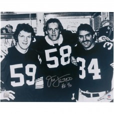 Jack Lambert Pittsburgh Steelers Autographed Fanatics Authentic 16 x 20 Locker Room Photograph with HOF 90 Inscription