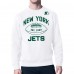 New York Jets Starter White Green and White Forever Fleece Sweatshirt