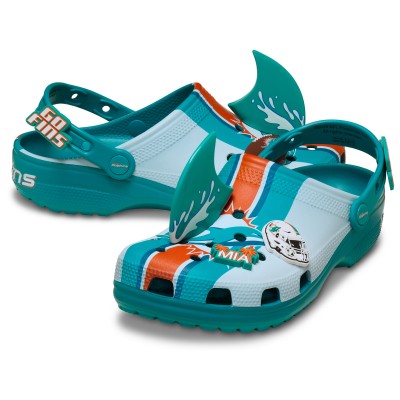 Unisex Miami Dolphins Crocs Classic Clog