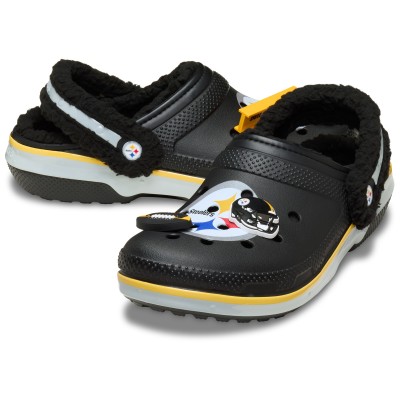 Unisex Pittsburgh Steelers Crocs Classic Lined Clog