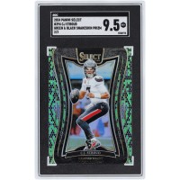 C.J. Stroud Houston Texans 2024 Panini Select Green & Black Snakeskin Prizm #394 #2/2 SGC Authenticated 9.5 Card