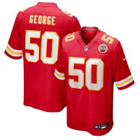 Kansas City Chiefs Brandon George Nike Red Team Game Jersey